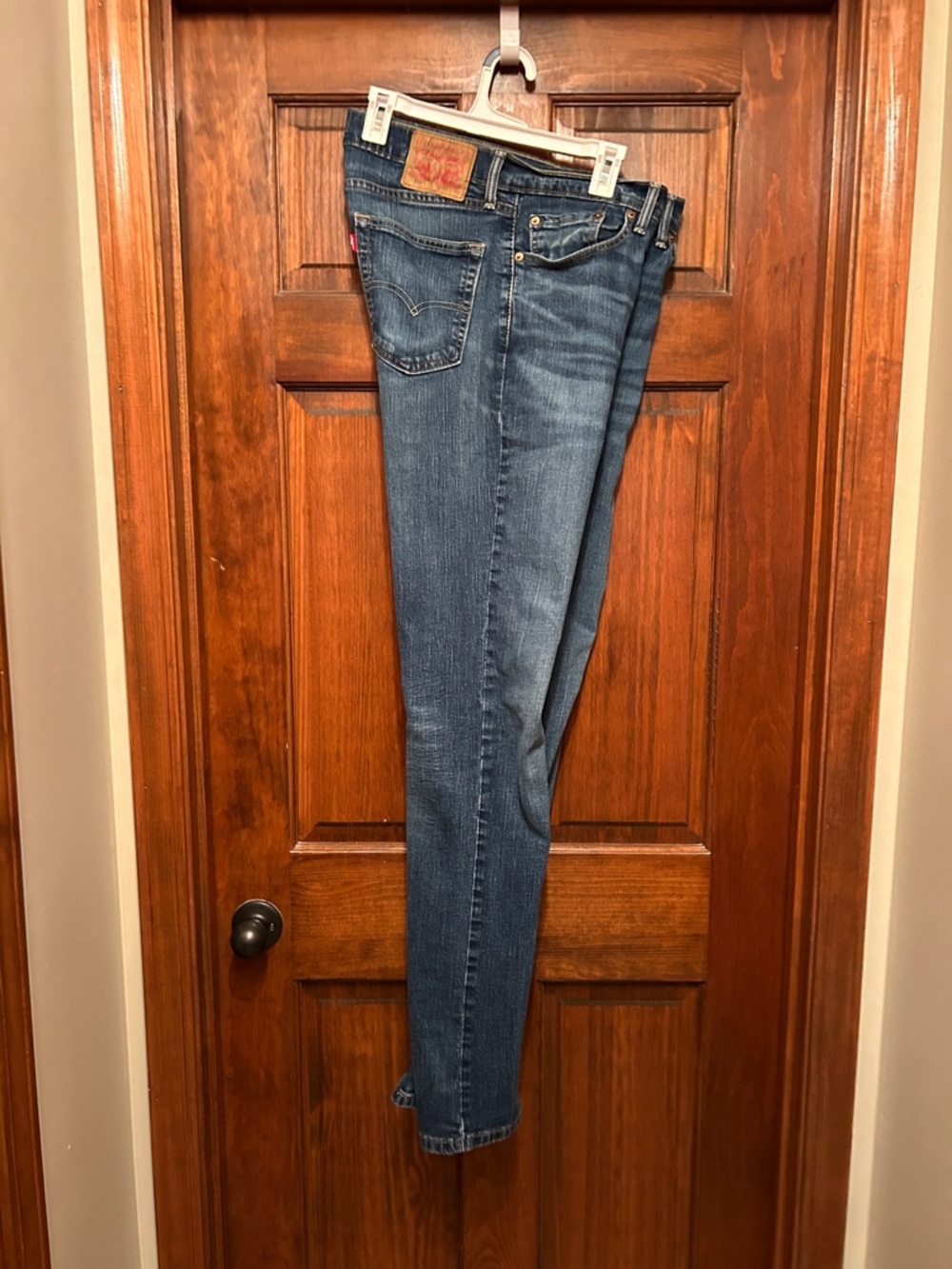 Levi's Men’s Slim Straight Jeans - Dark Blue Wash